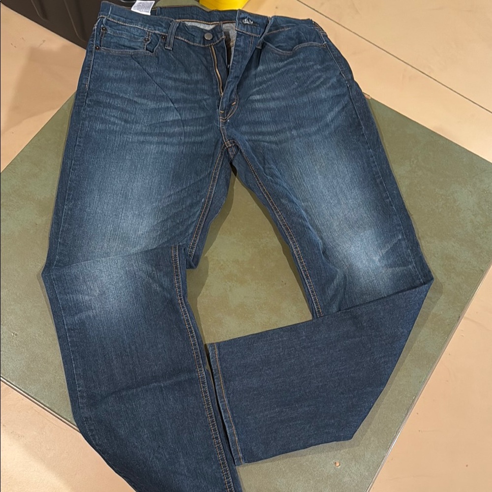 Levi's Blue 541 Athletic Fit Jeans with Worn-In Look